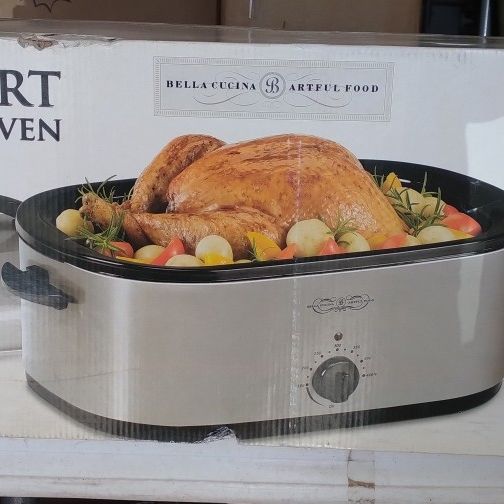 Bella 18 Quart Turkey Roaster - - Yahoo Shopping