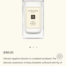 NEW Jo Malone Perfume Cologne Wild Bluebell 3.4 fl oz/100mL
