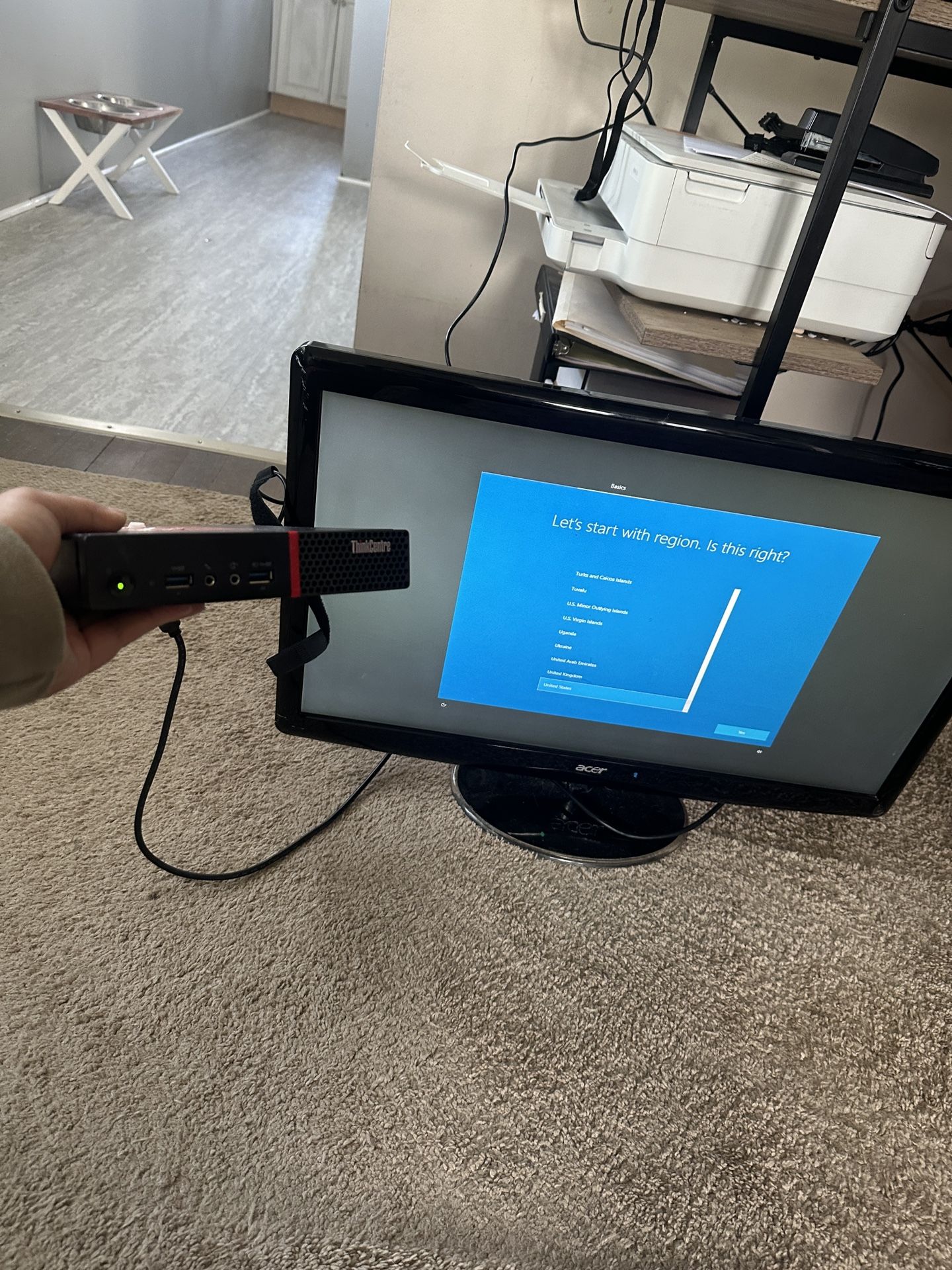 Computer And Monitor