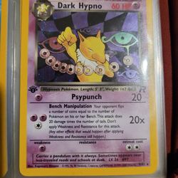 Dark Hypno Holofoil 1st Edition