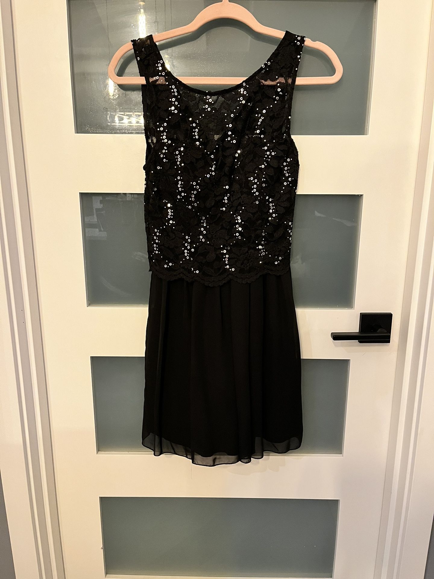Black Sequin Dress