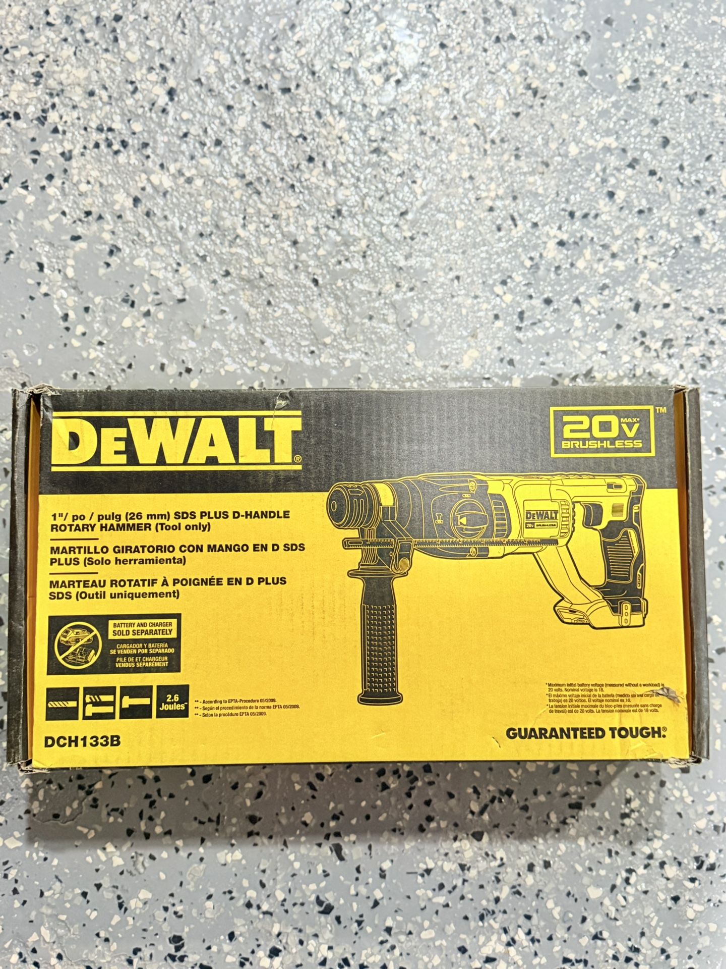 New Dewalt Sds Rotary Hammer 20 V Tool Only (DCH133B)