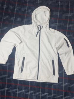 White CSG windbreaker size Large