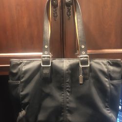 Black Coach Diaper Bag