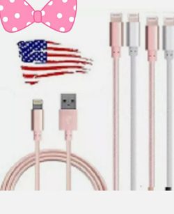 10FT Premium Braided Charger Cable for iPhone X 8 Plus 7 6