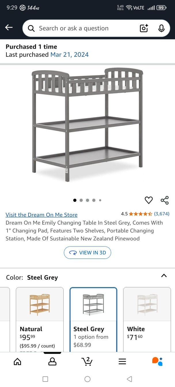 Baby Changing Table