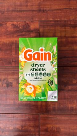 Gain 5 In 1 Dryer Sheets: Original Scent with Notes of Florals And Citrus Sunshine 110 Count