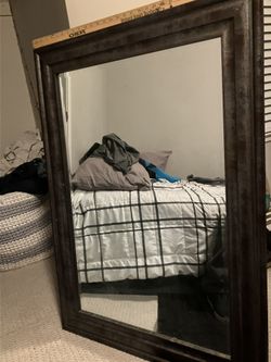 Framed Beveled Mirror