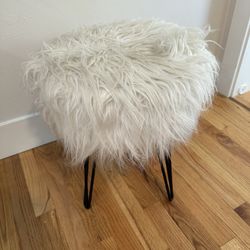 Faux Fur Stool