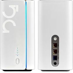5G CPE WiFi 6 Router with SIM Card Slot High Speed ​​5G/4G Router CPE Router Modem Dual Band SA NSA for Smarthome, Office, Indoor, High Power Gigabit 