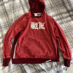 Nike, Inc. Red Sweatshirt Hoodie Size Men’s Large