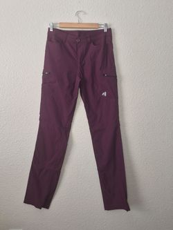 Eddie Bauer First Ascent Guide Pro Pants Womens Size: 6 Tall Plum Hiking Cargo