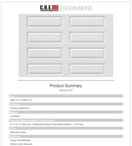 BRAND NEW- Complete Garagedoor & Opener Package