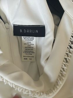 B. Darlin White Dress Size 1/2