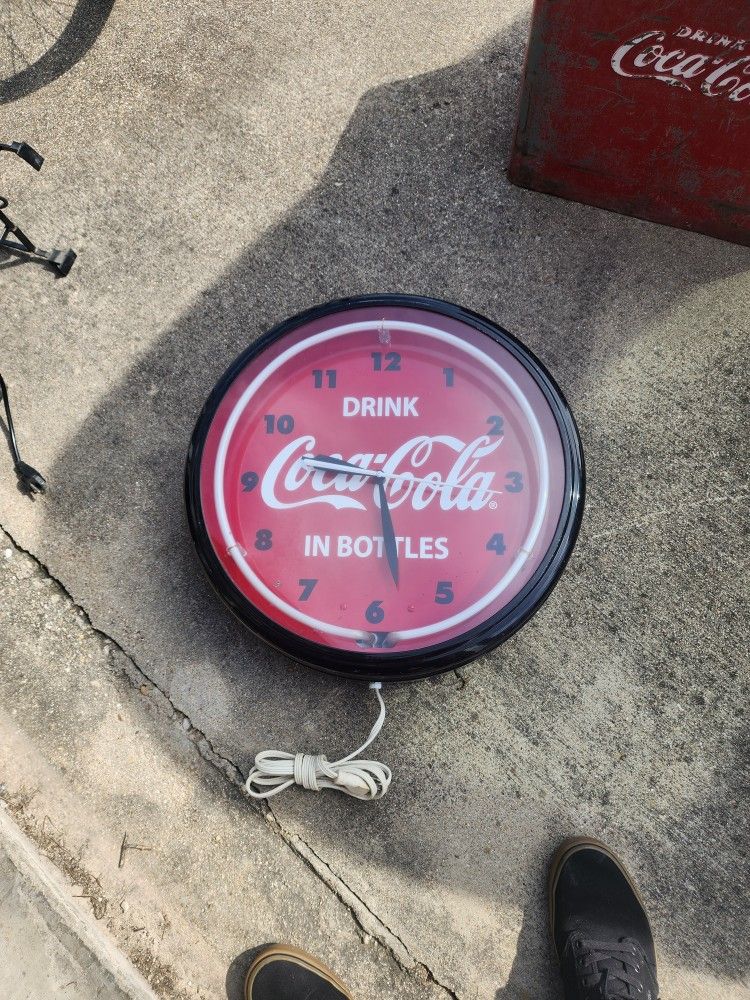 Coke Neon Clock 