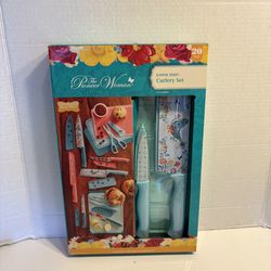 NEW Pioneer Woman Blooming Bouquet 20-Pc Stainless Steel Cutlery Set New