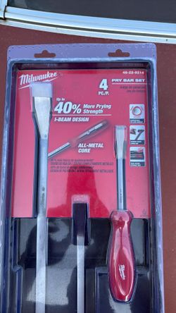 Milwaukee pry bar 4pcs set