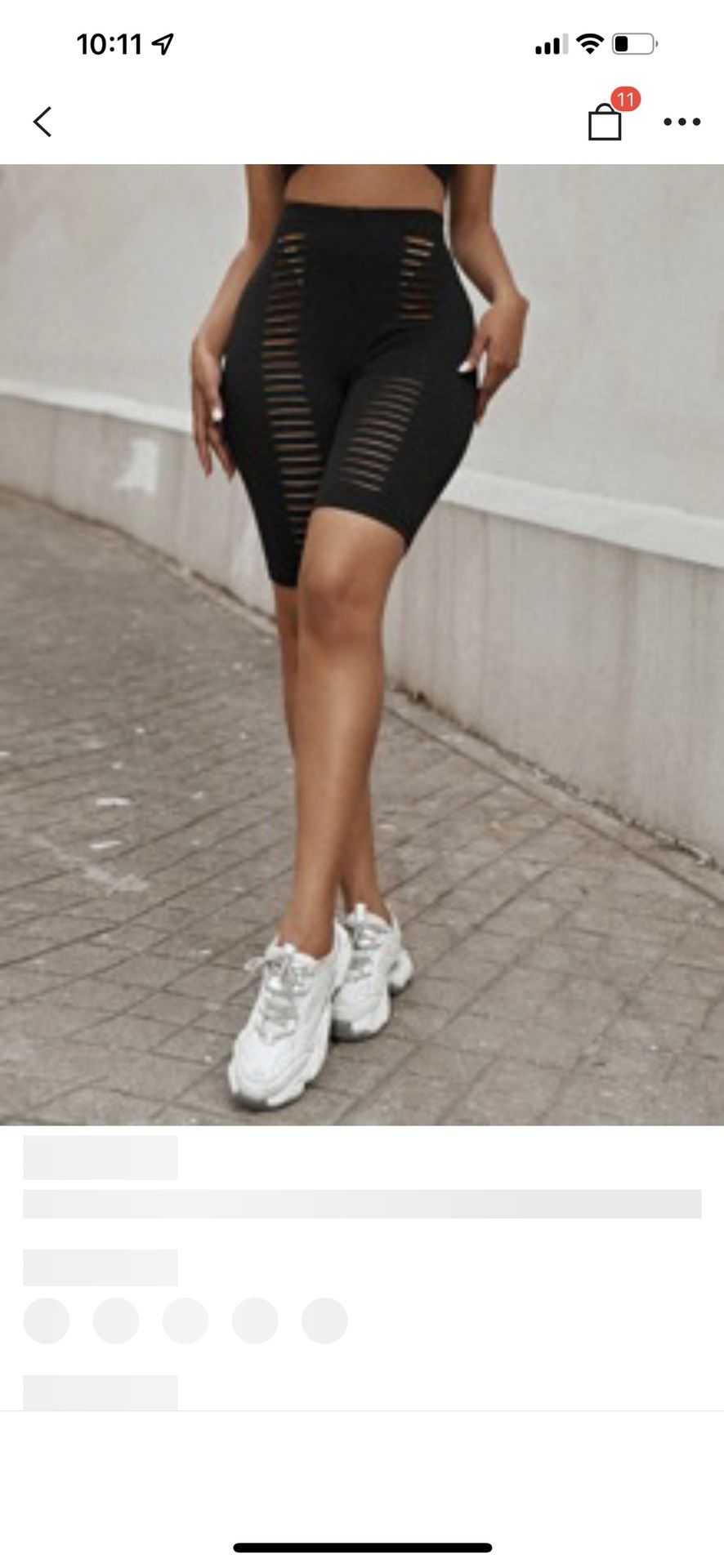 Shorts Leggings Black Xsmall