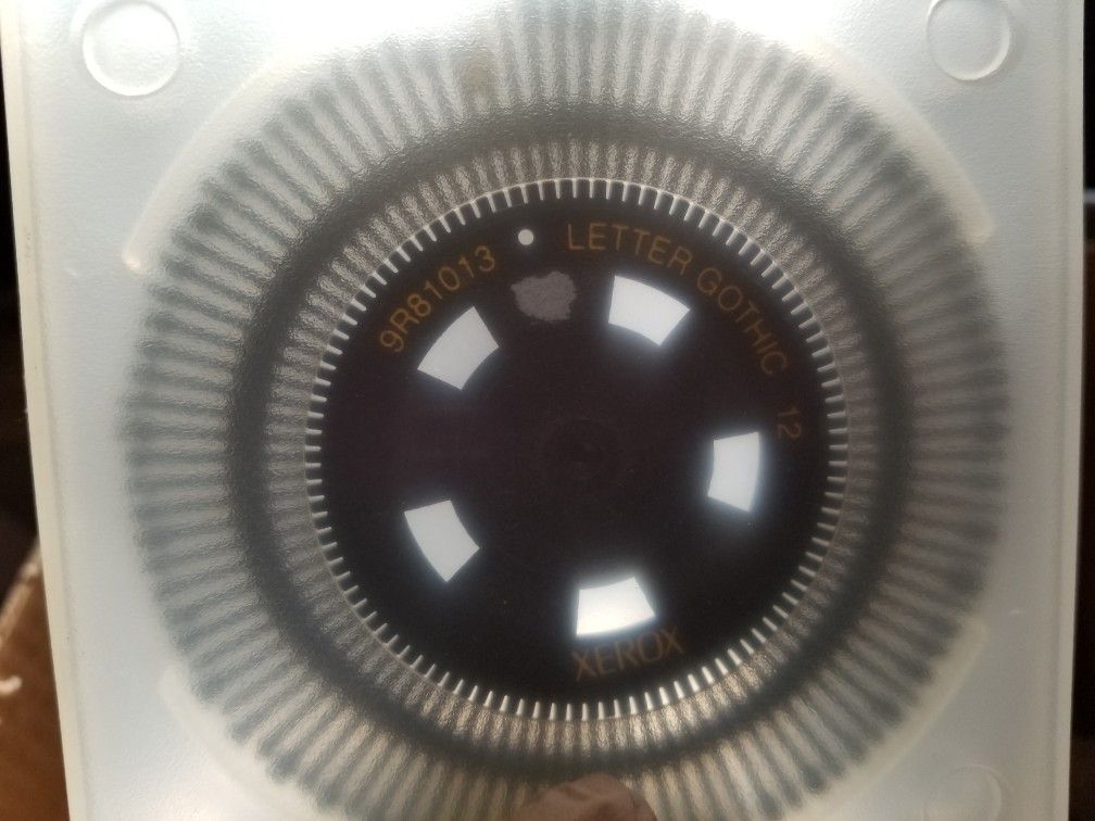 XEROX Typewriter Daisy Print Wheels