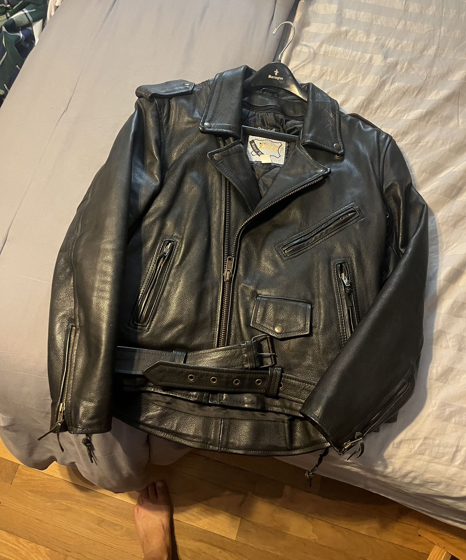 Heavy Duty Leather biker Jacket