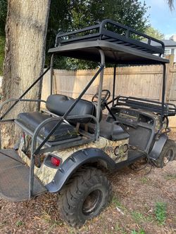 Custom Camo Off-Road Golf Cart – Project / Needs New Batteries