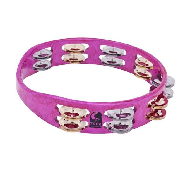 Toca Colorsound 10" Hot Pink Tambourine