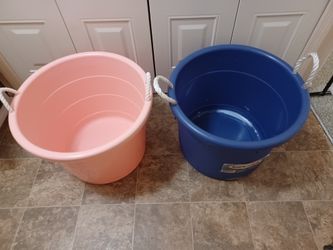 American Maid Super Storage Tub 18 Gallon 1 Blue & 1 Pink New