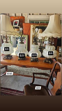 Vintage Hollywood Century Lamp Collection (priced each)