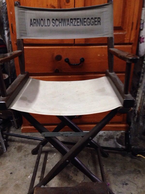 Arnold Schwarzenegger Director\'s chair