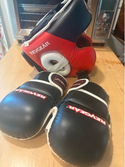 REVGEAR MMA Boxing Martial Arts Headguard Head Gear & Gloves