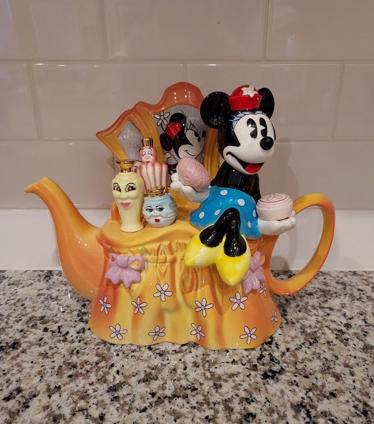 Disney Paul Cardew Minnie Mouse Figural Teapot - Limited Edition - Released In 1998