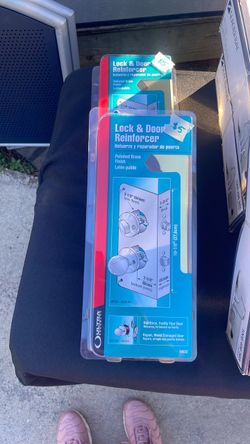Ultra Lock & Door Reinforcer Polished Brass