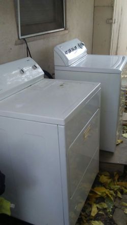 Kenmore washer and dryer