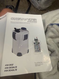 brand new working canister filter 150gal or less