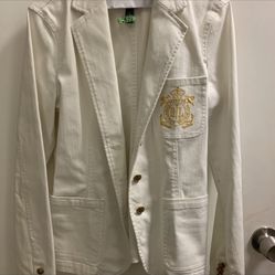 Ralph Lauren White Denim Jacket 