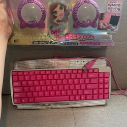 Bratz Computer Keyboard And Speakers