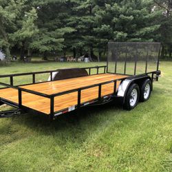 16’Extra wide Flatbed Trailer