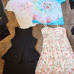 4 Piece Lot Size XL Clothing 2 Dresses 2 Shirts