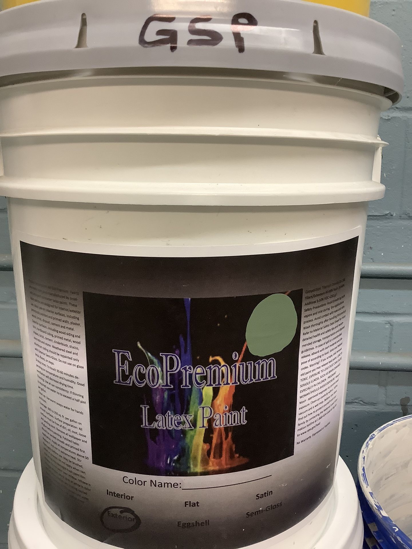 15 Gallons Of Exterior Paint (Basil)