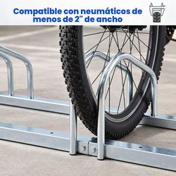 ZENY - 6 Bike Rack for Garage, Detachable Floor Stand  Steel Bike Parking Organizer for Road Mountain Bikes, Storage Stand