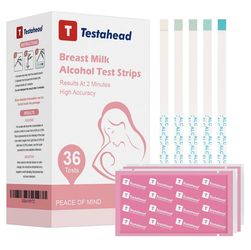 Breast milk alcohol test strips