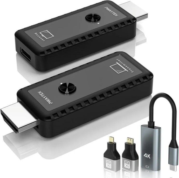 Mini Portable Wireless HDMI Transmitter and Receiver 4K,Plug & Play, 