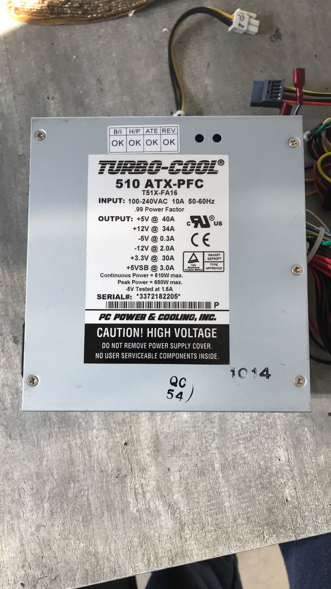 Turbo Cool 650 Watt Max