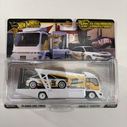 Hot Wheels 2026 Honda Civic Type R Legends Tour Team Transport
