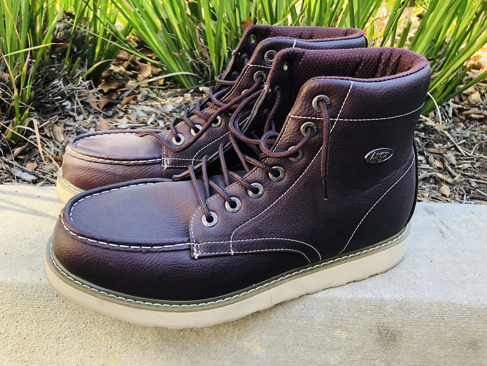 Lugz Lace Up Mens Burgundy Casual Boots Mens Sz 13