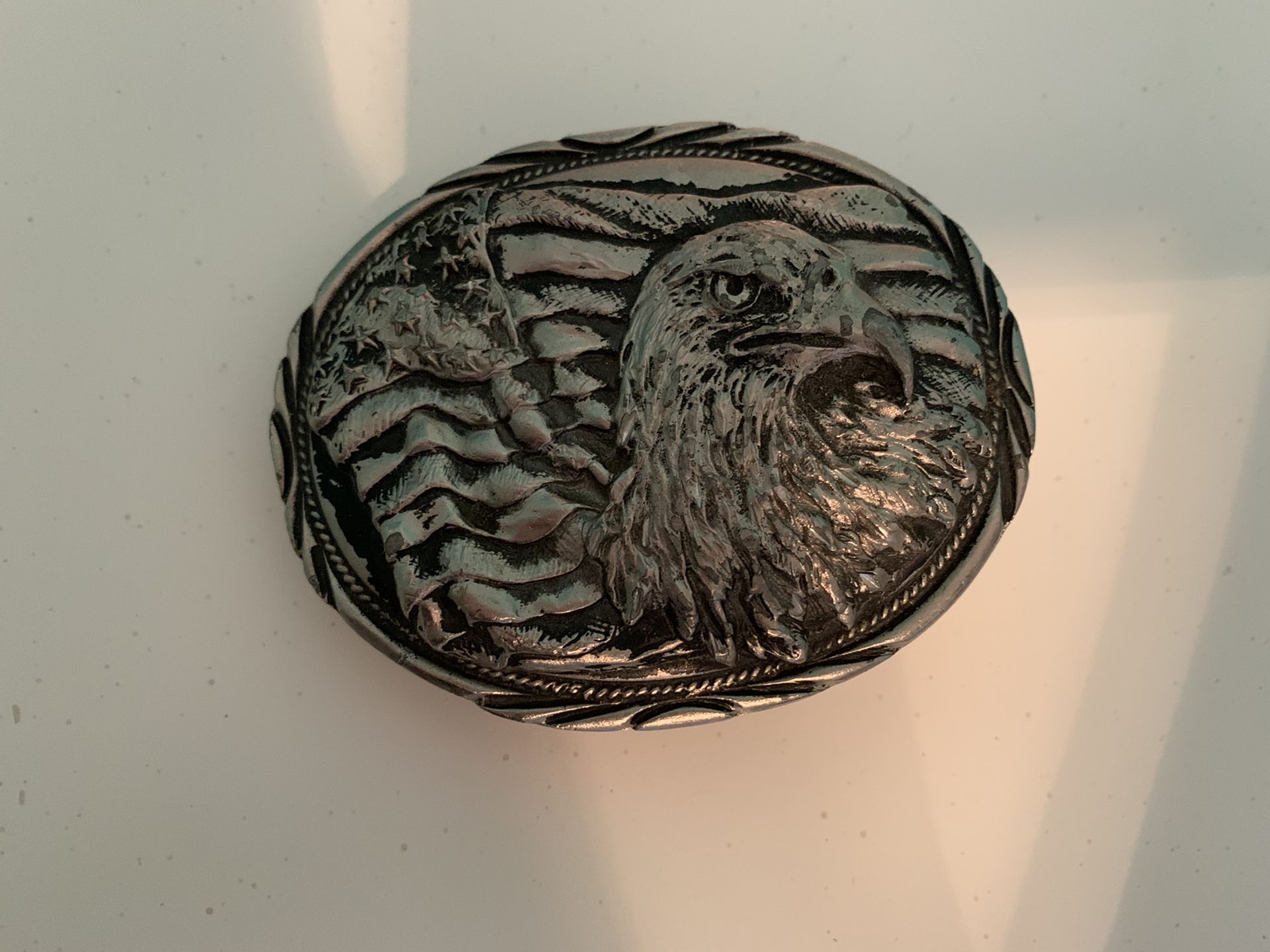 Eagle and Flag belt buckle