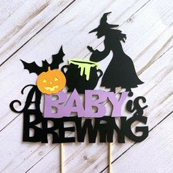 A baby is Brewing ! Cake topper