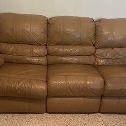 Faux leather Recliner Sofa And Loveseat
