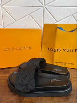 Men LV slides black