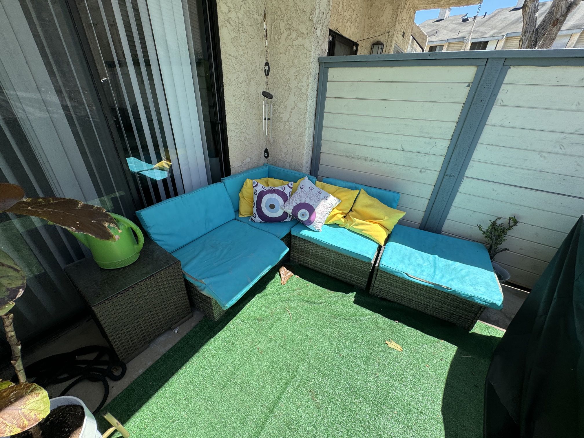 Patio Sectional And Succulent Planters